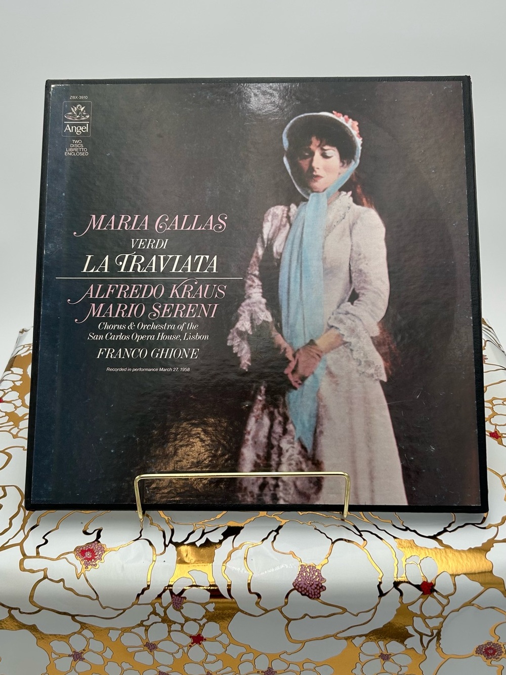 Maria Callas Verdi La Traviata 2 LP Angel Records 1965